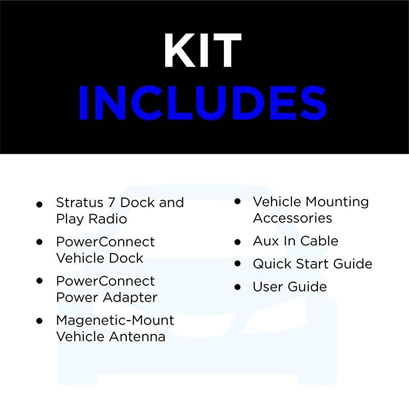 Stratus 7 Satellite Radio with Vehicle Kit | 3 MONTHS ALL ACCESS FREE WITH SUBSCRIPTION