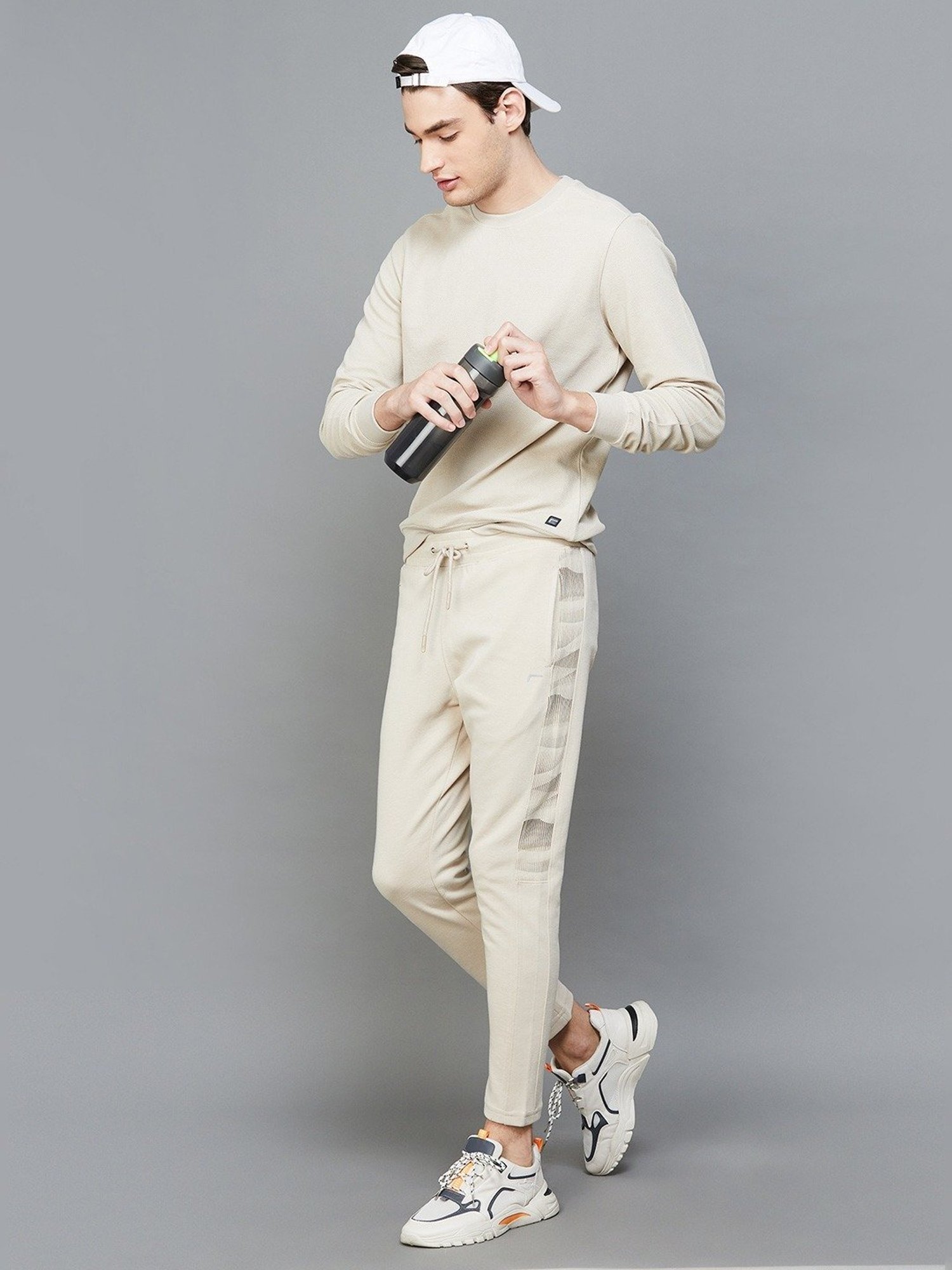 Parx Black Jogger Fit Joggers