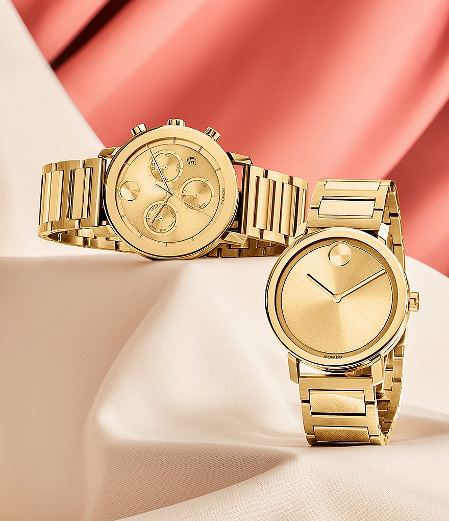 Movado Bold Evolution Gunmetal Link Bracelet Watch