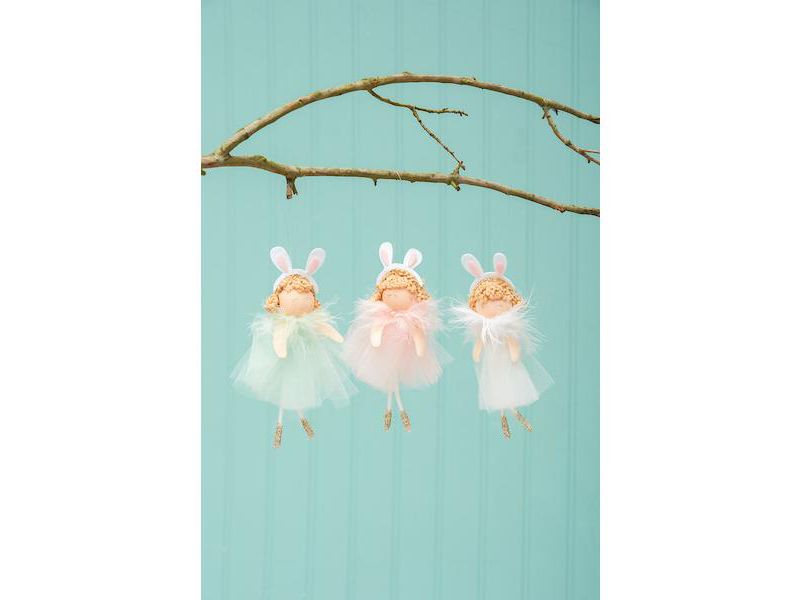 C&F Home Bunny Girls Easter Ornament, A/3