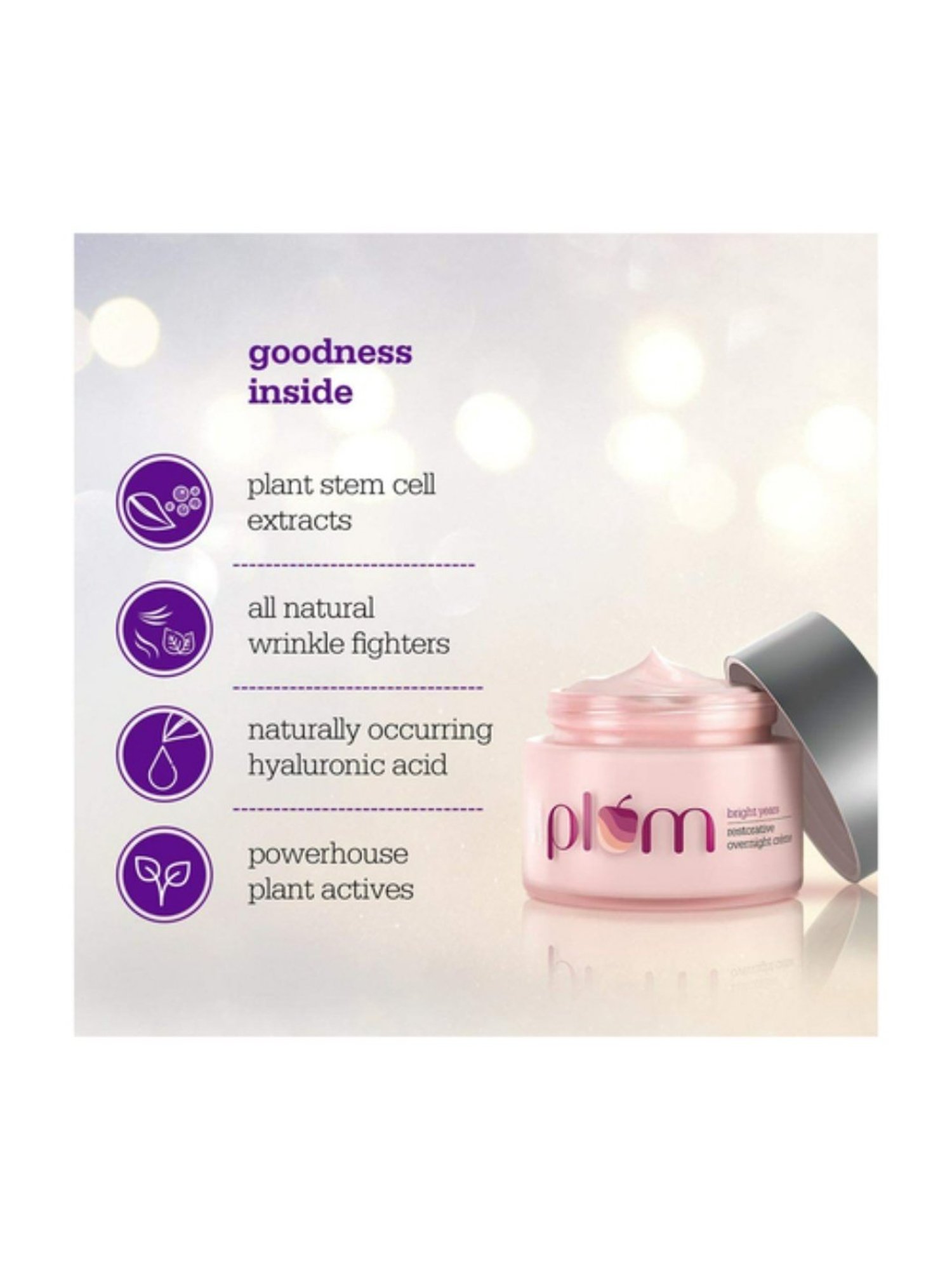 Plum Bright Years Restorative Overnight Creme - 50 ml