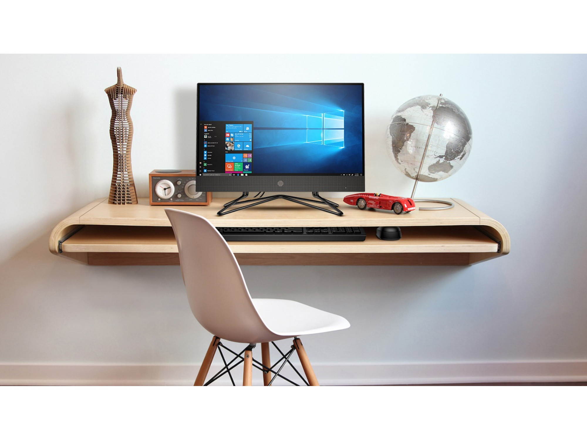 HP 200 G4 All-in-One, 21.5" FHD Display, Intel Core i3-10110U Upto 4.1GHz, 4GB RAM, 1TB SSD, DVDRW, HDMI, Card Reader, Wi-Fi, Bluetooth, Windows 10 Pro