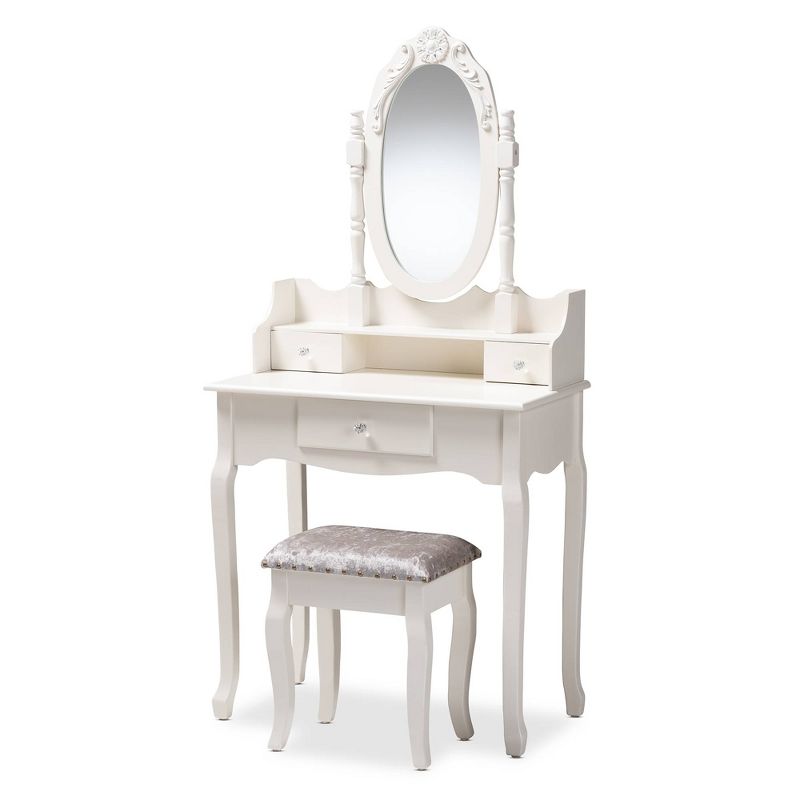 Salisbury Vanity w/Mirror White - Chique
