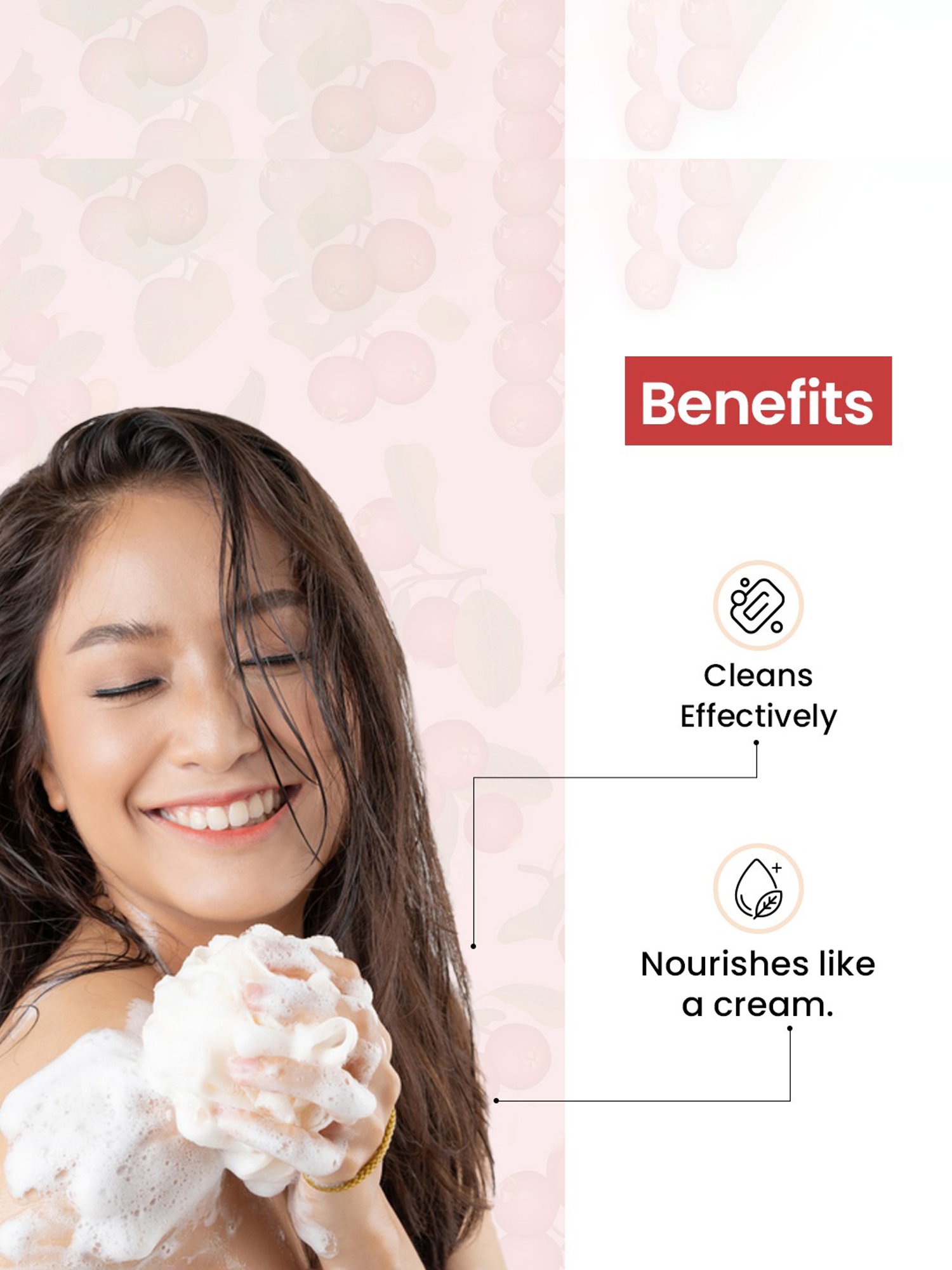 TNW-The Natural Wash Cranberry Cream Body Wash - 200 ml