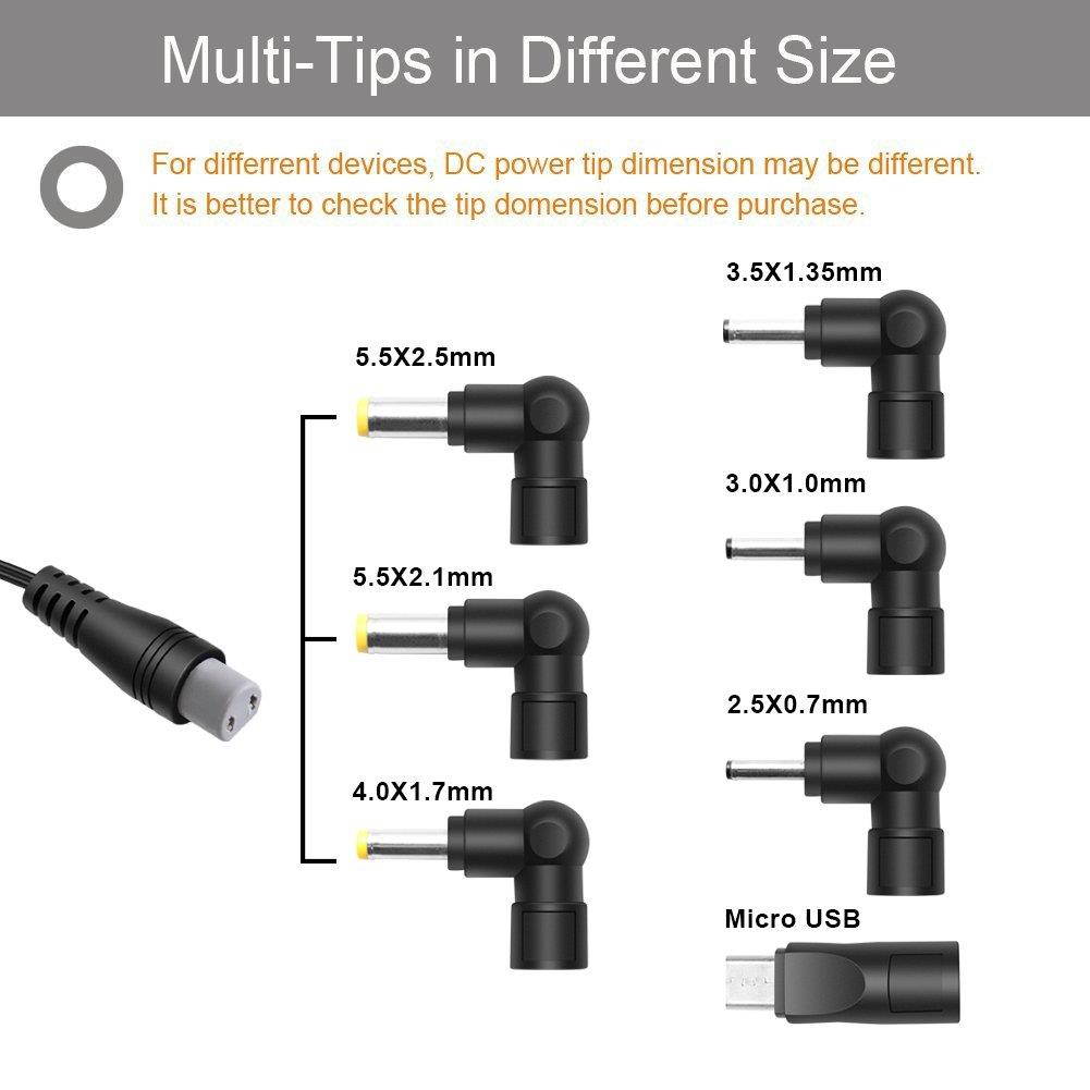 ZOZO 10W 5V2a (2000mA) Multi Tip Switching Replacement AC Power Adapter Wall Charger for Android Tablets Webcam Routers Toys Recorder Bluetooth Speaker and More DC 5v Devices