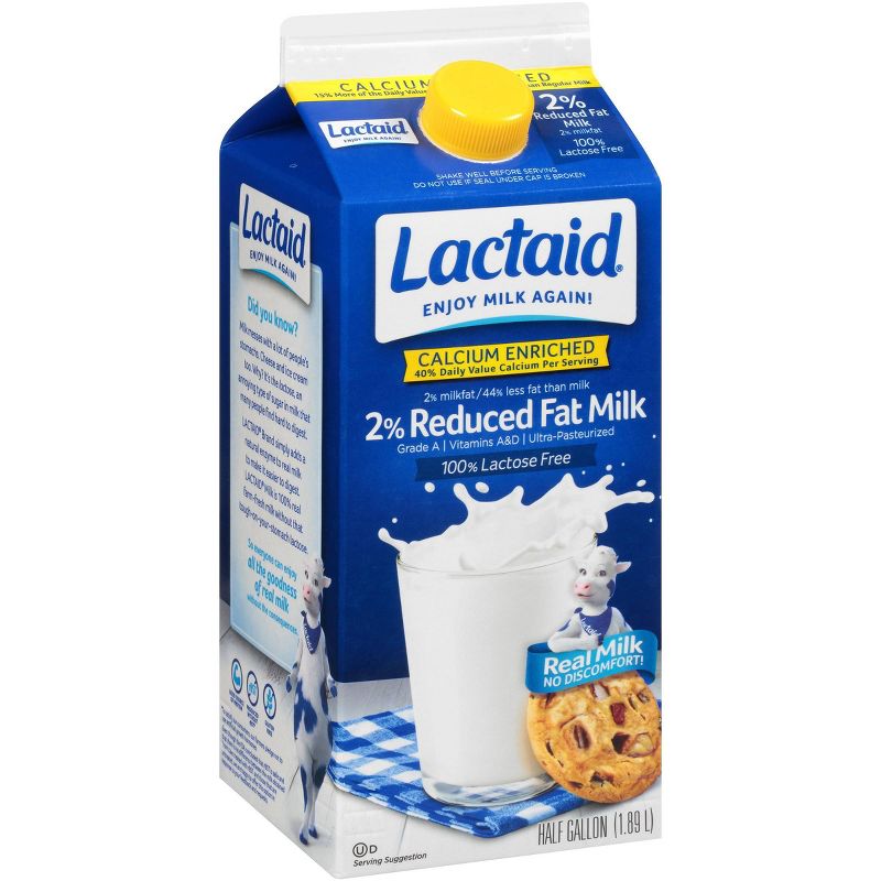 Lactaid Lactose-Free Calcium Enriched 2% Milk - 0.5gal