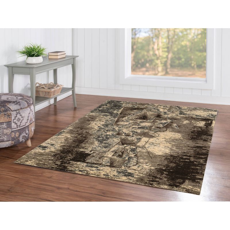 5'x7'6" Masters Man Rug Gray/Taupe - Linon