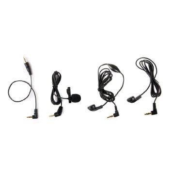 Movo 2.4GHz Wireless Lavalier Microphone System (164' Range) for Pentax K-5, K-3, K-50, K-30, 645D, 645Z, K-S1, K-S2 DSLR Cameras