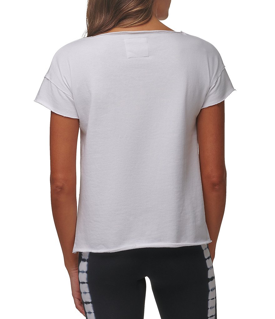 Marc New York Off Duty Boat Neck French Terry Tee