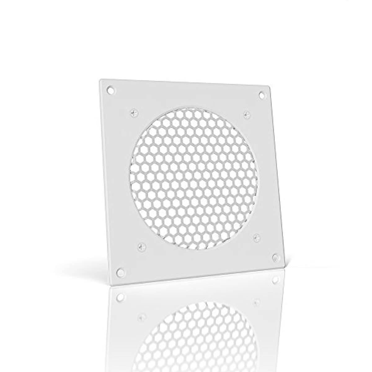 AC Infinity White Ventilation Grille 6", for PC Computer AV Electronic Cabinets, Replacement Grille for AIRPLATE S3/T3