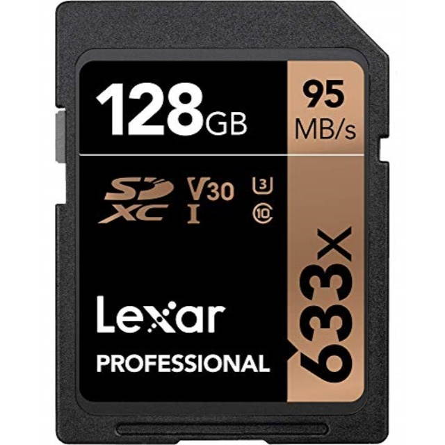 Lexar 128 GB Professional 633x SDHC/SDXC U1 #LSD128GCB1NL633