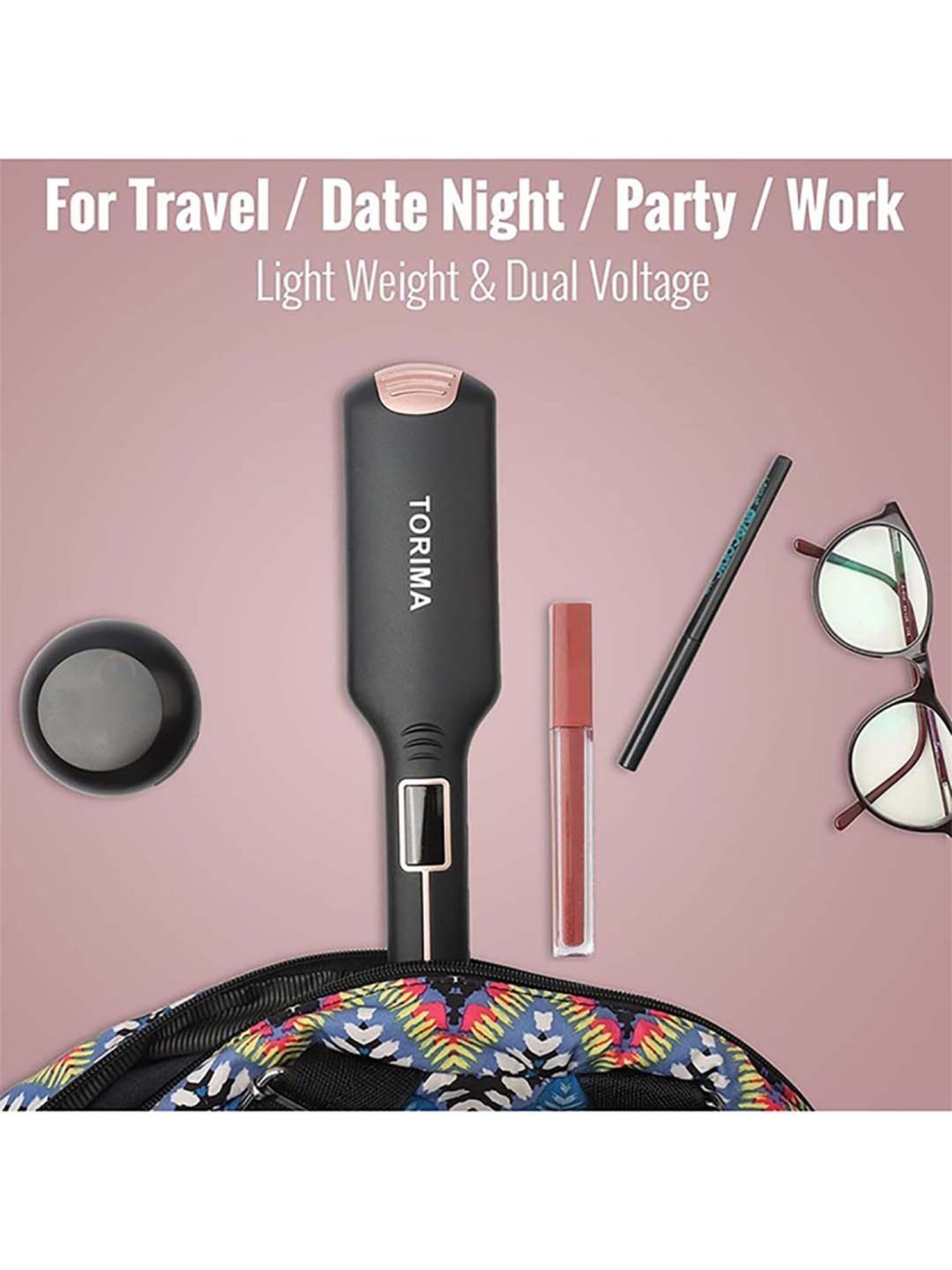 Gorgio Professional HS7800 Steam Hair Straightener (Black)