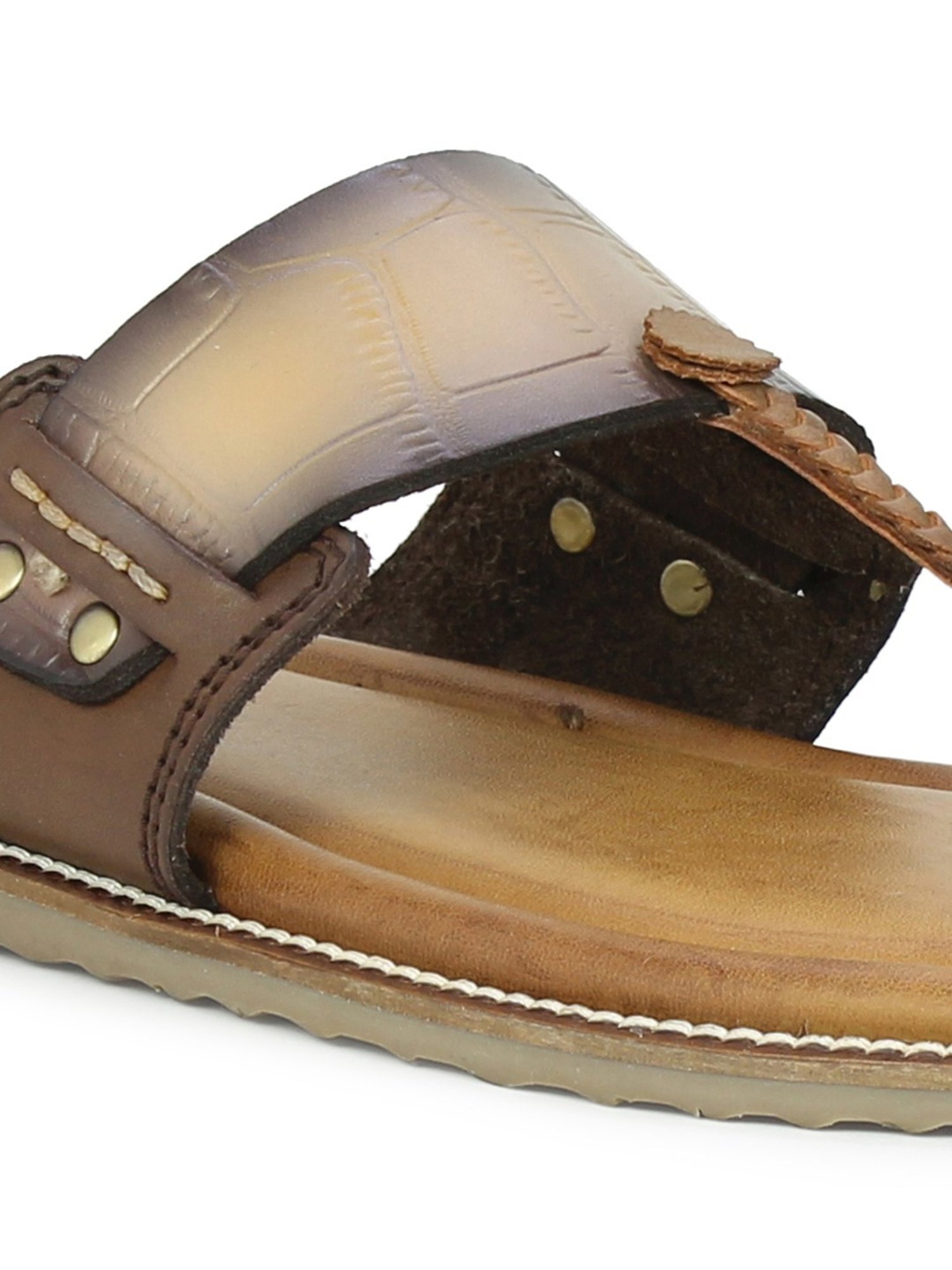 Privo by Inc.5 Men's Strapi Tan Toe Ring Sandals