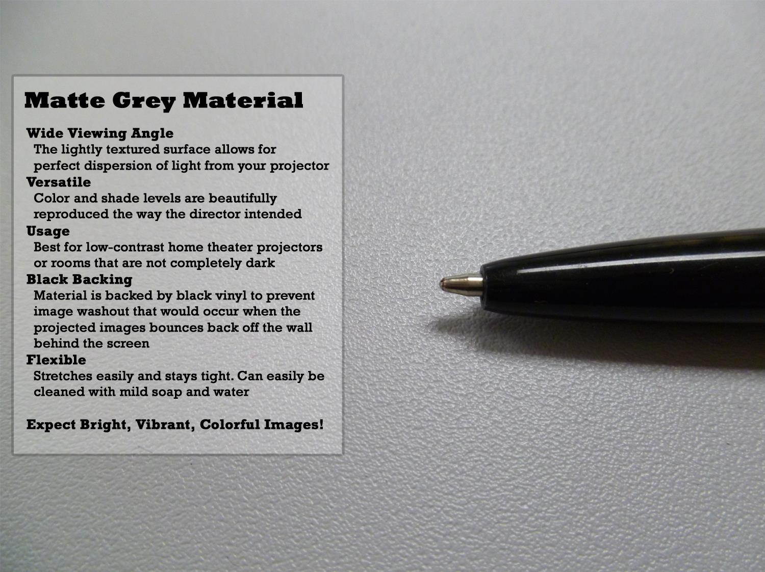 STR-169100-G Silver Ticket 100" Diagonal 16:9 HDTV (6 Piece Fixed Frame) Projector Screen Grey Material