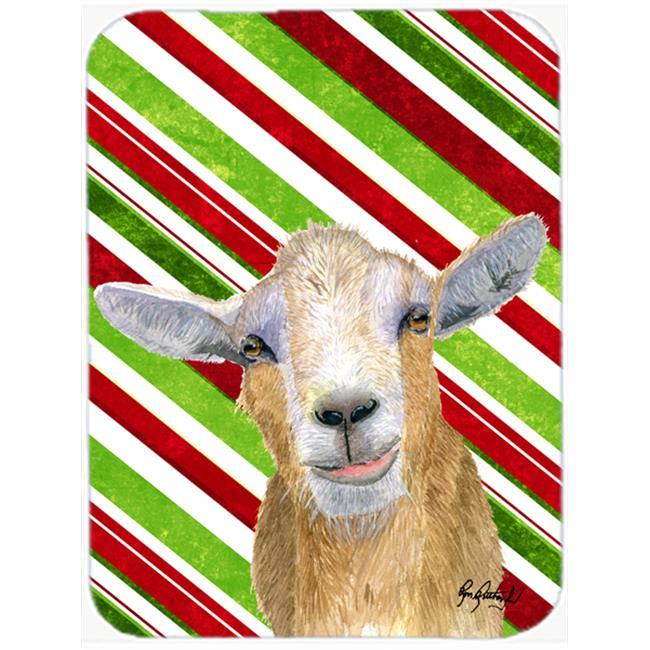 Candy Cane Goat Christmas Mouse Pad, Hot Pad or Trivet