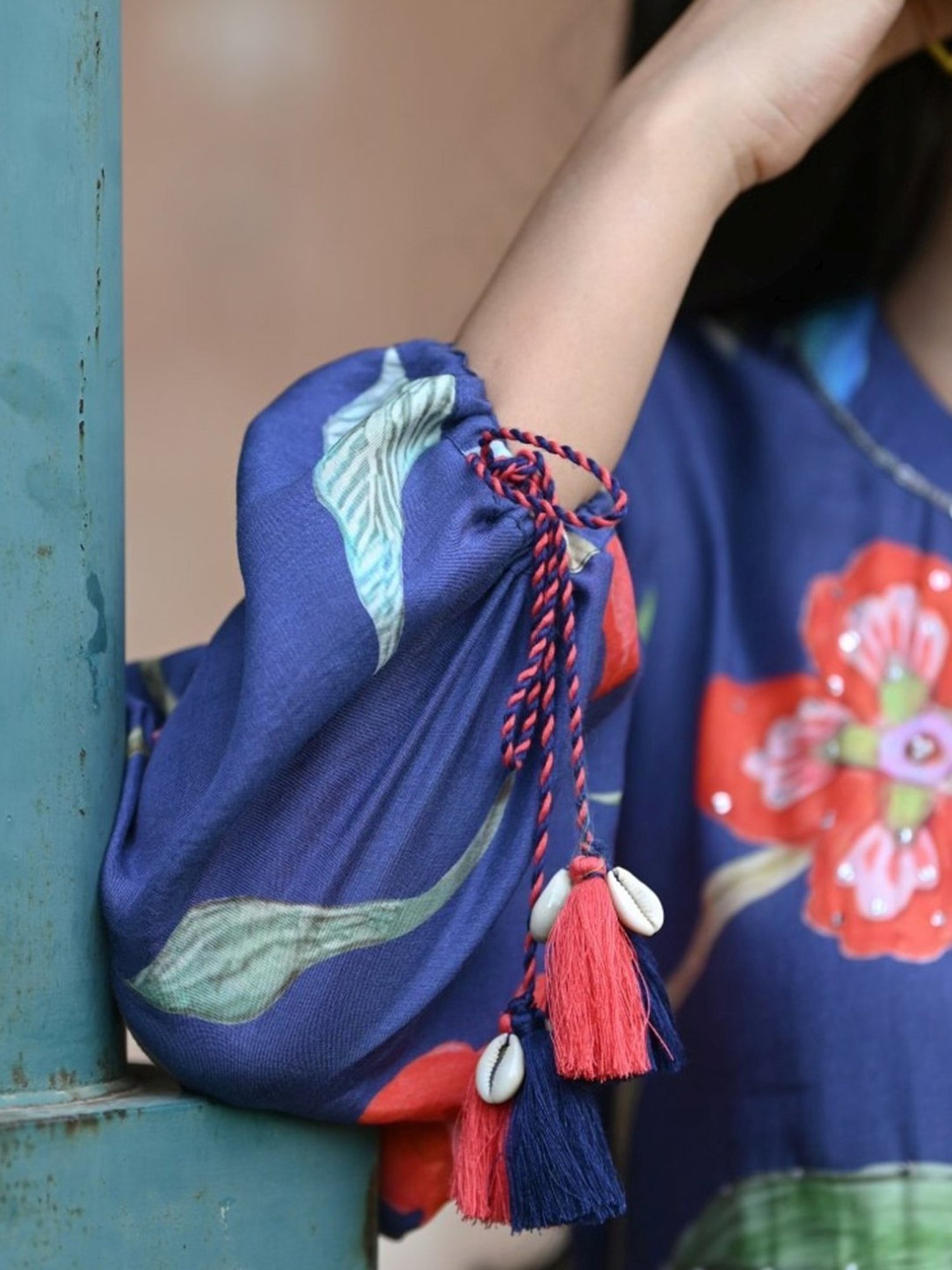 Mahee Jaipur Blue Muslin Fiore Kurta with Pant