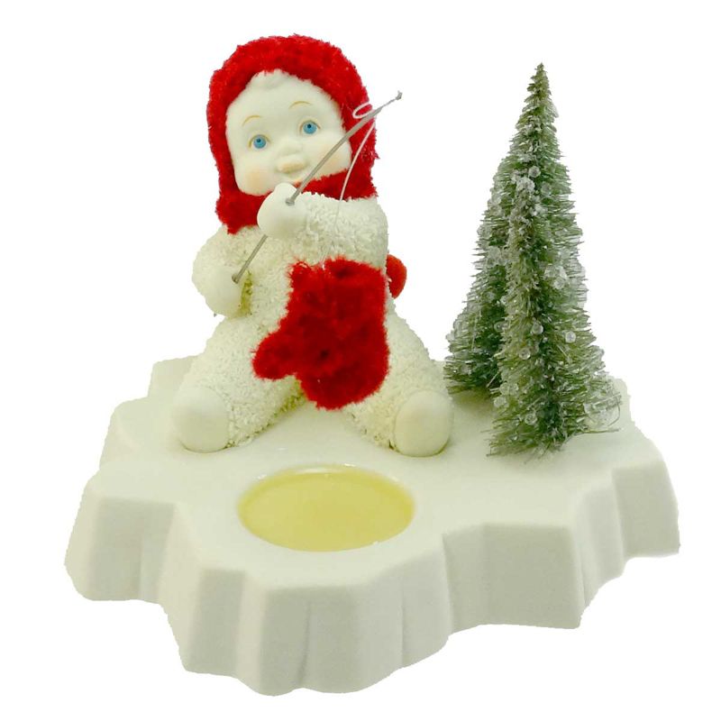 Dept 56 Snowbabies Catch Of The Day Christmas Red Mitten  -  Decorative Figurines