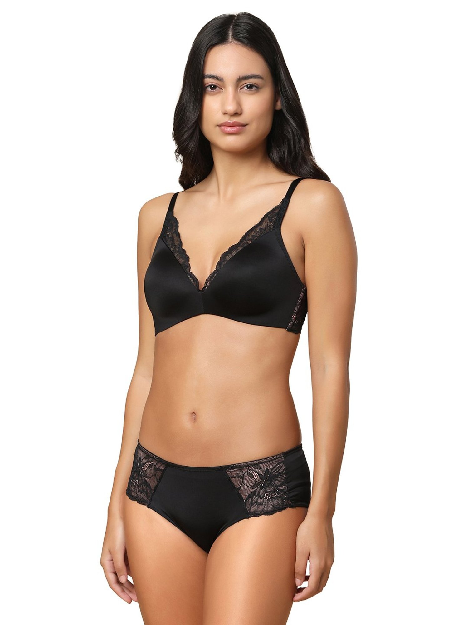 Triumph Black Lace Hipster Panty