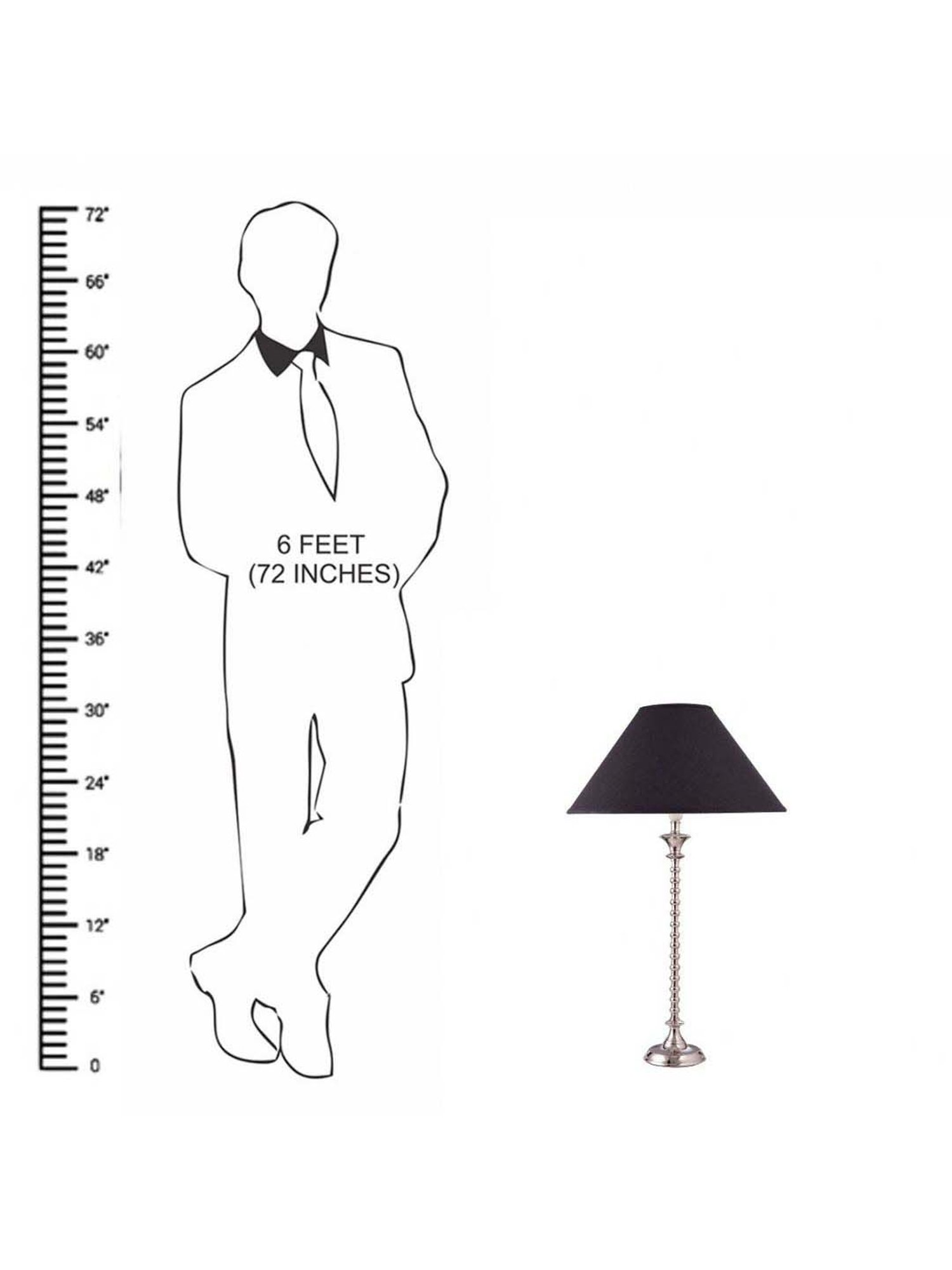 Kapoor E Illuminations Black Nickel Finish Table Lamp - Set of 1