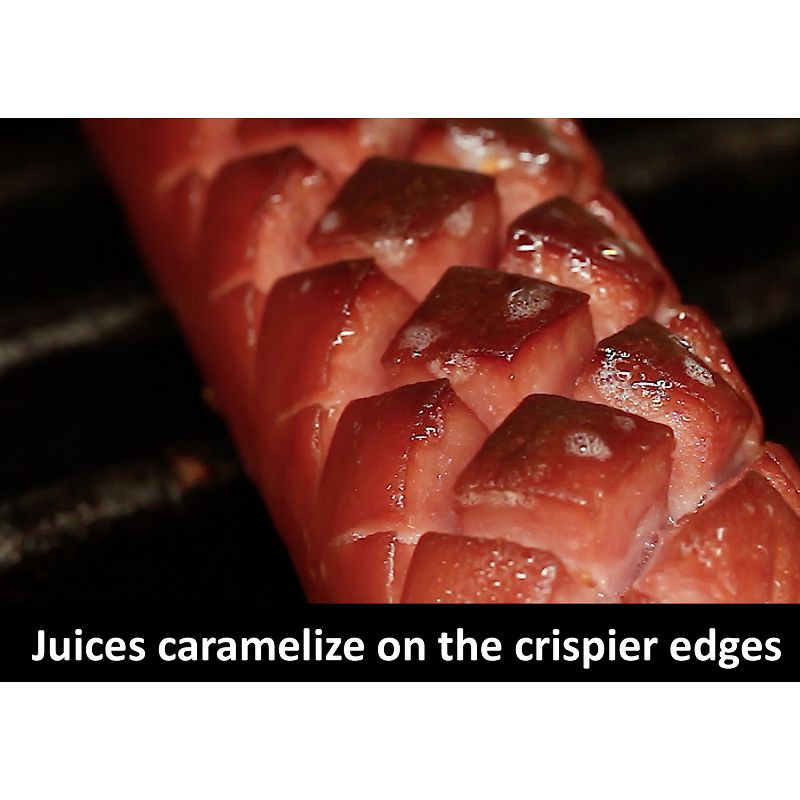 SLOTDOG Hot Dog Crisscross Cutter Slicer Press Gadget Cooking Tool for BBQ Grilling, Helps Keep Sauces & Condiments on Hotdog, Red