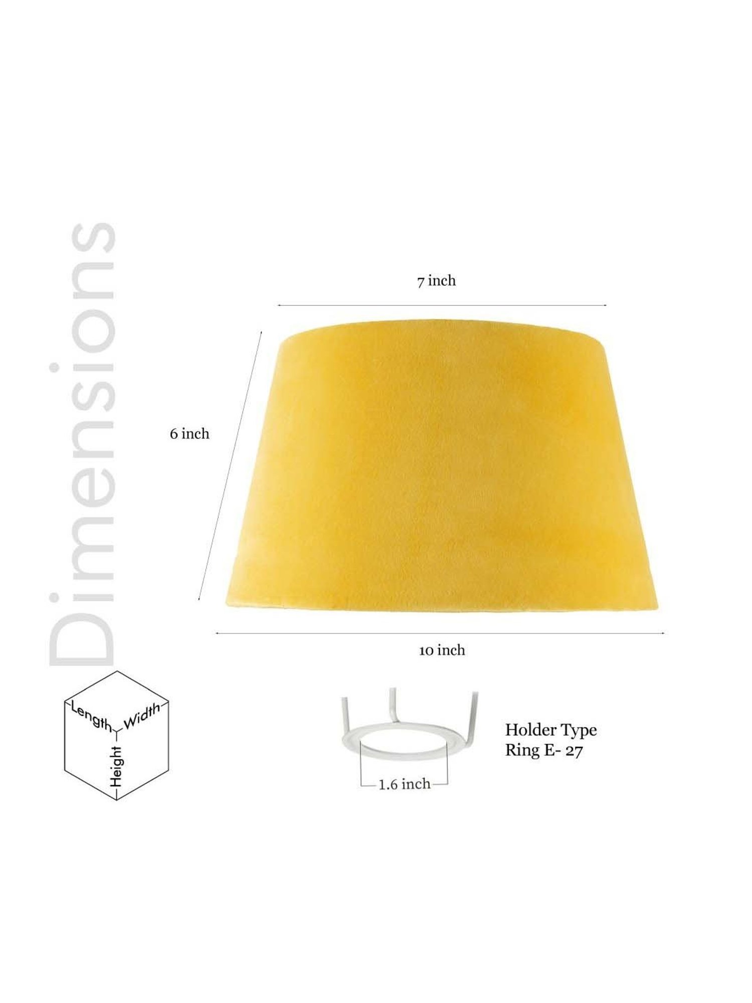 Large Rectangle Natural Lampshade Linen - Project 62™