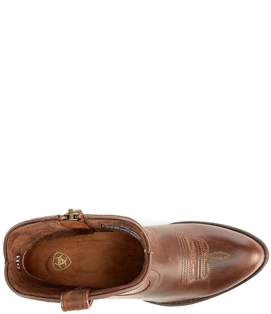 Ariat Darlin Short Leather Block Heel Western Boots