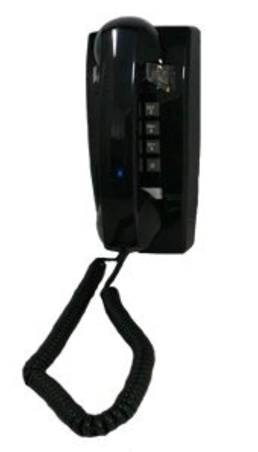 cortelco 255400 vba 20md mini wall phone value line black tone dial single gong ringer