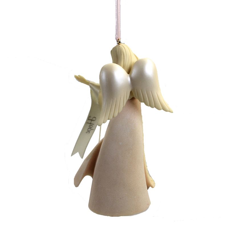 Foundations 4.5" Breast Cancer Ornament Strength Dignity  -  Tree Ornaments