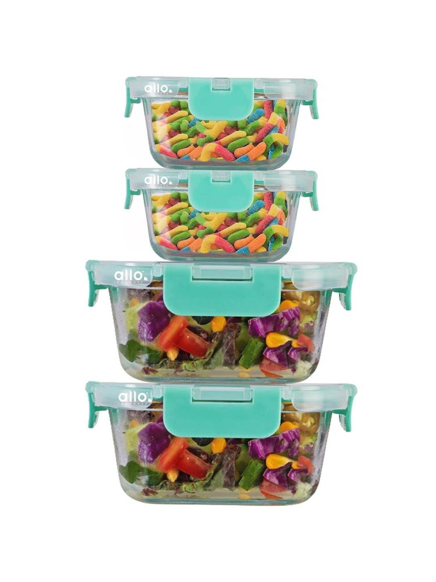 Borosilicate Glass Containers with Lids Microwave Safe Container for Glass Food Storage Containers