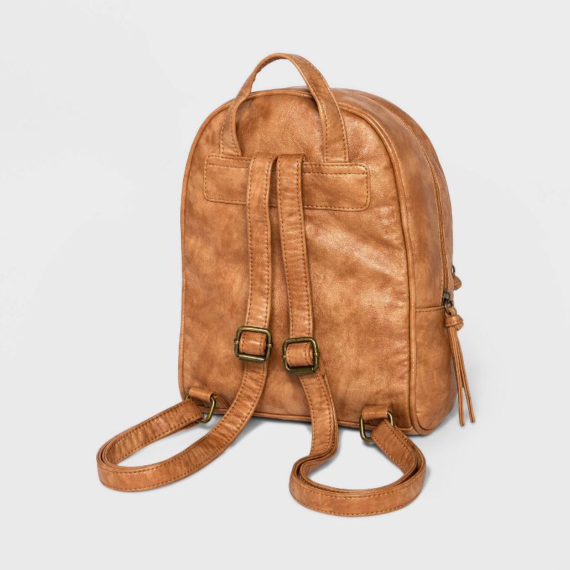 Bueno Zip Closure Backpack - Beige