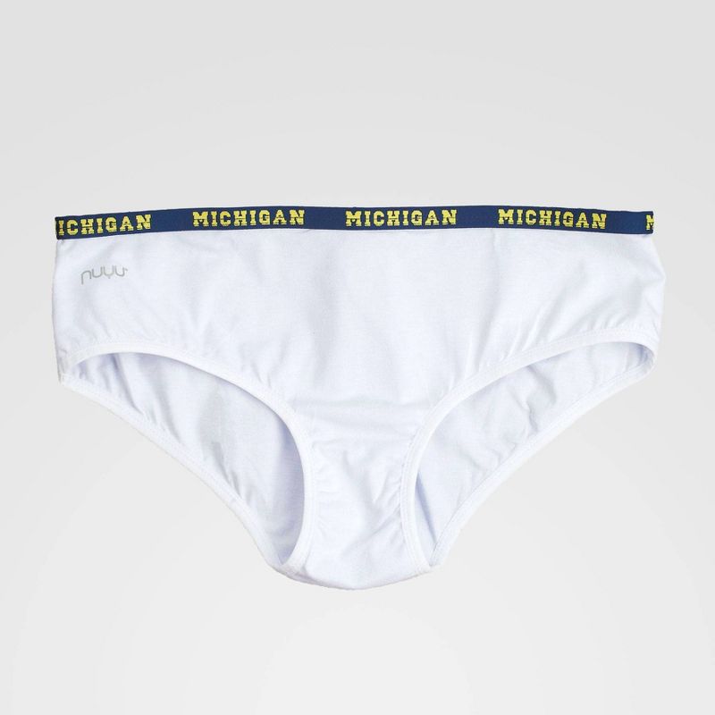 NCAA Michigan Wolverines Boyshorts with Logo Elastic - White M