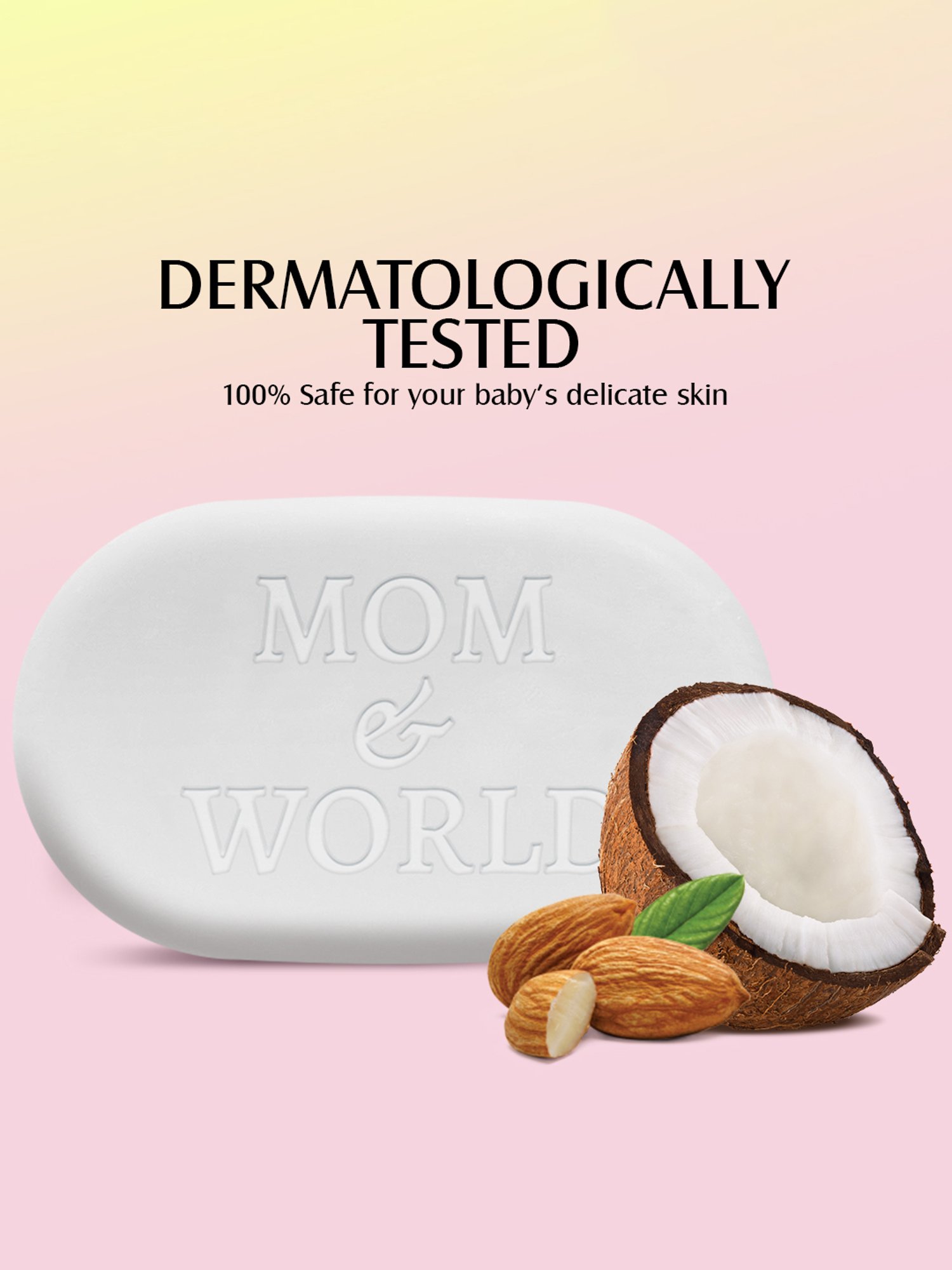 Mom & World Natural Baby Soap - Pack of 3