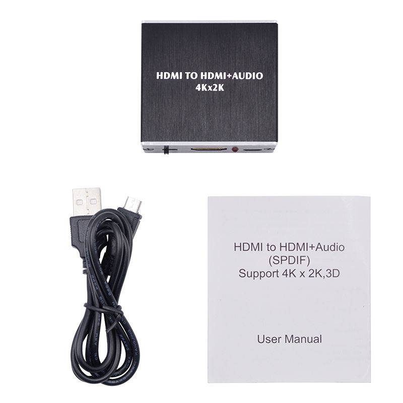 KuWFi SW11 HDMI Audio Extractor HDMI to HDMI/Optical TOSLINK SPDIF/3.5mm Audio Extractor