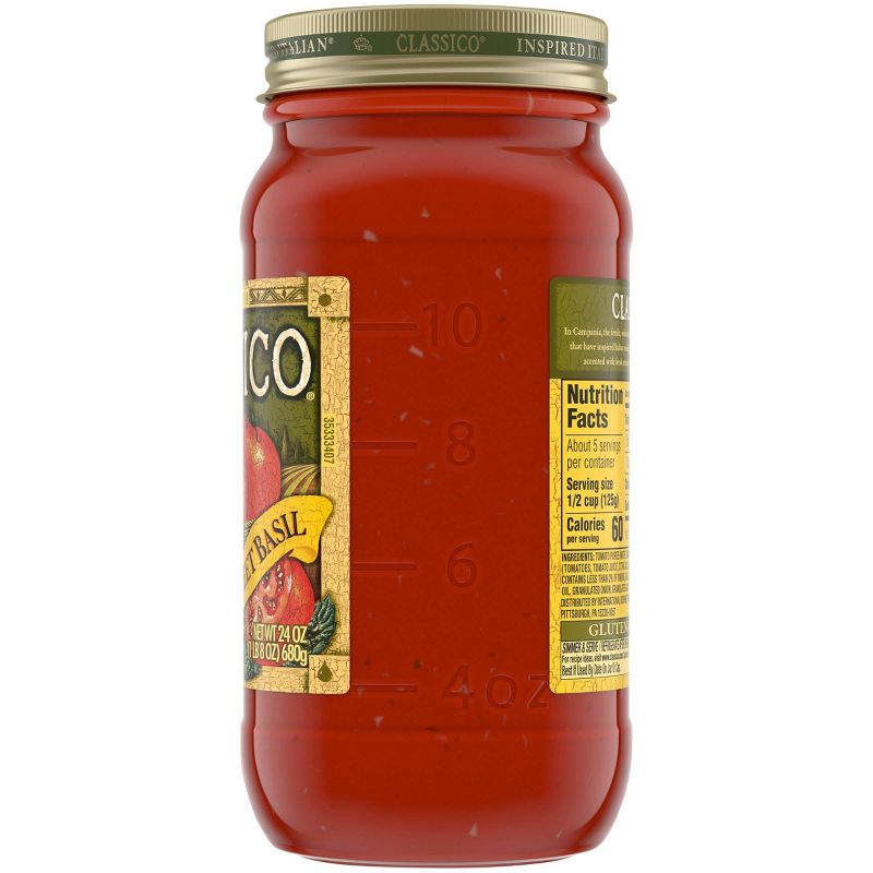 Classico Traditional Sweet Basil Pasta Sauce 24oz