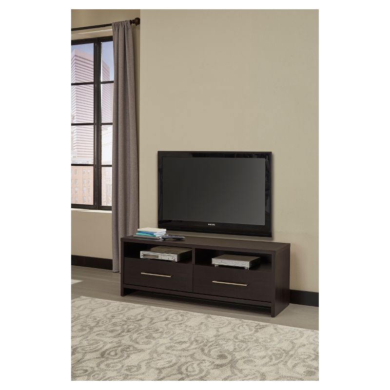 Storage Furniture TV Stand - Black Walnut-ClosetMaid