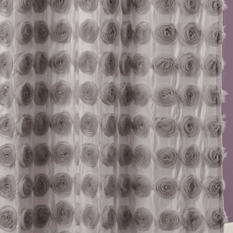 Emma Shower Curtain Gray - Lush Décor