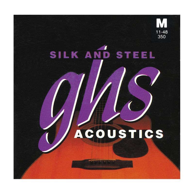 GHS 350 Silk and Steel Medium Acoustic Guitar Strings