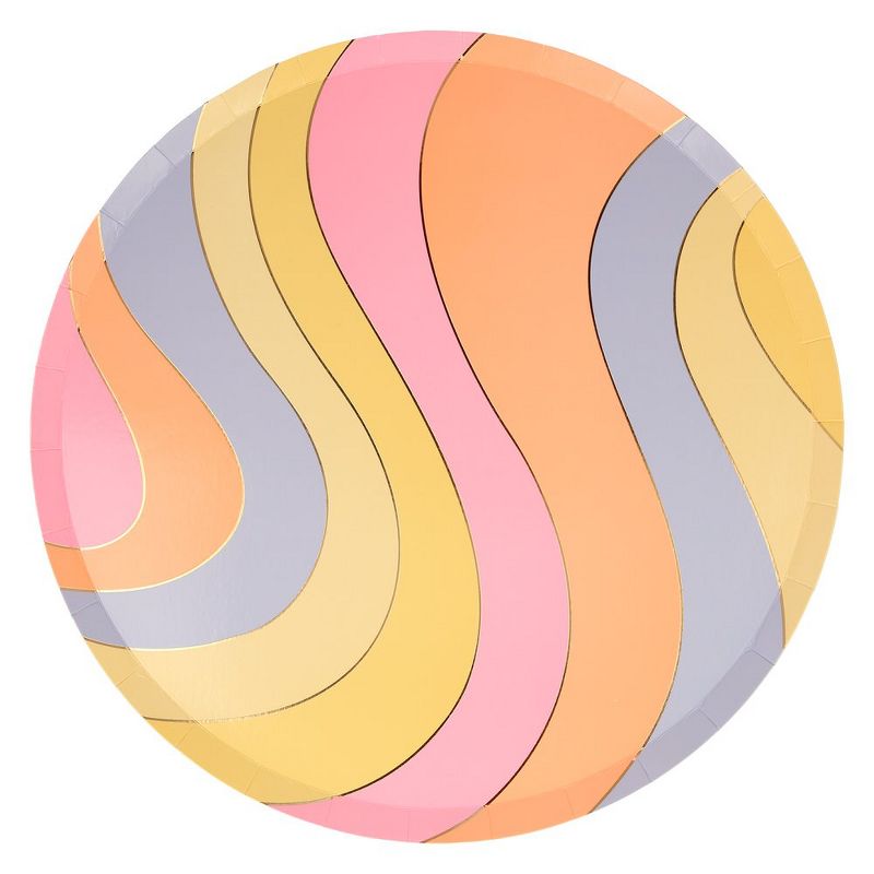 Hot Magenta Pink 9" Paper Plates - 18ct