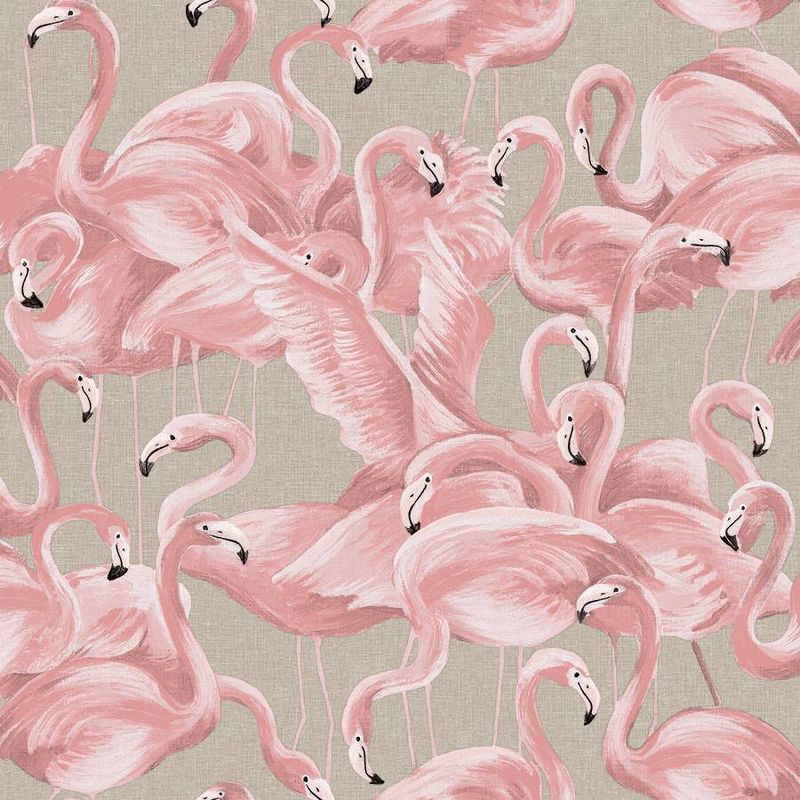 Tempaper Flamingo Peel and Stick Wallpaper Ballerina Pink