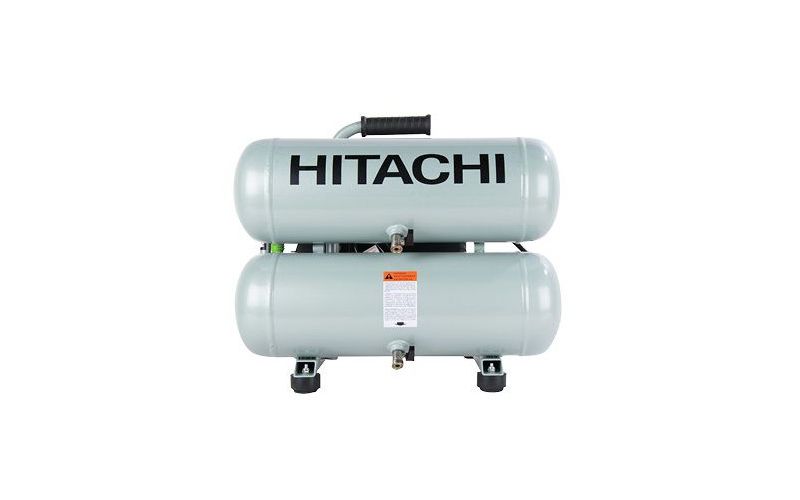 Hitachi EC99S 2 HP 4 Gallon Oil-Lube Twin Stack Air Compressor