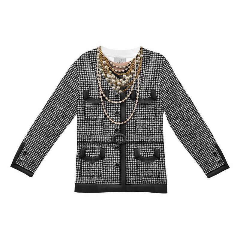 Toddler Girls' Houndstooth Costume Jacket T-Shirt 2T