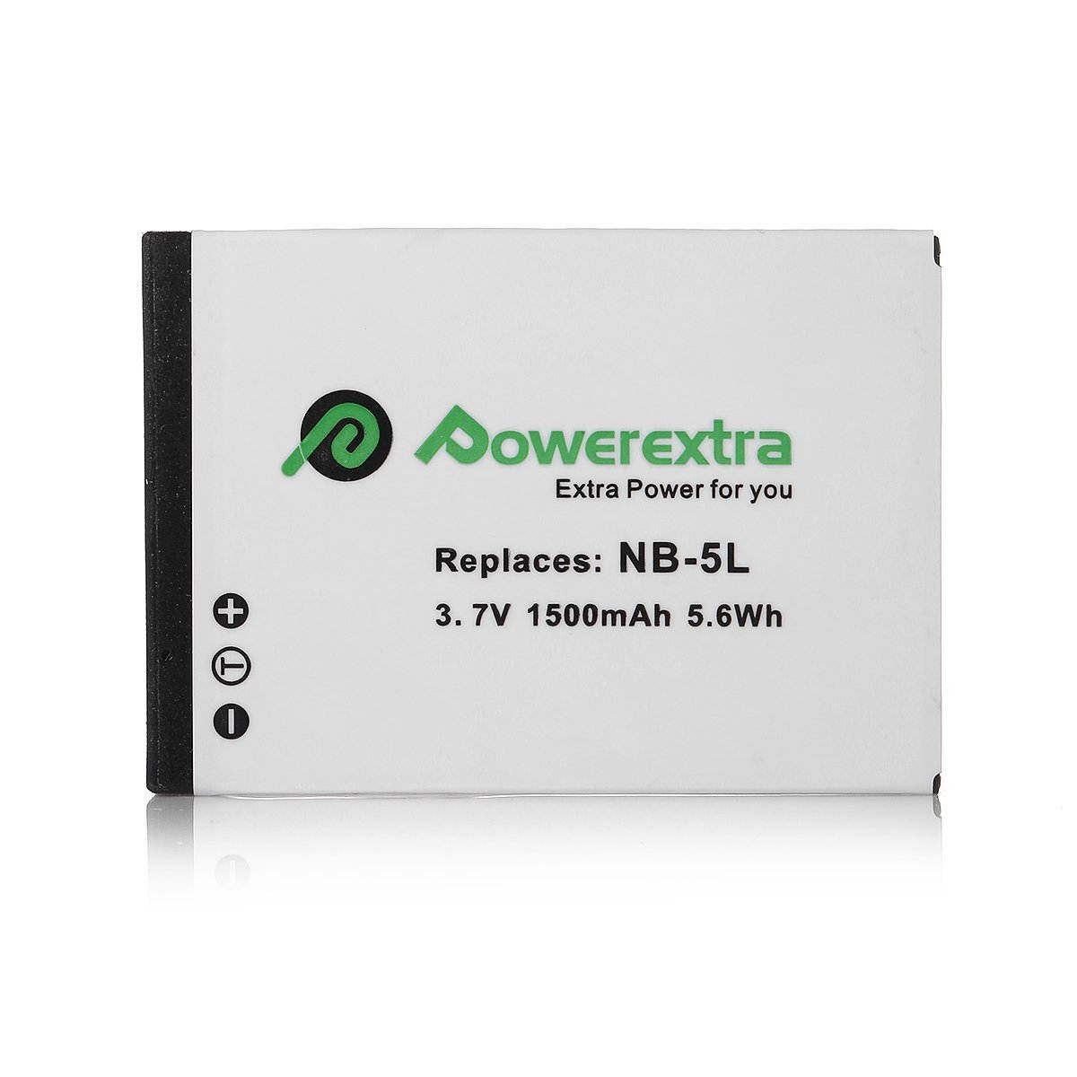 Powerextra 2 Pack Replacement Canon NB-5L Battery 1500mAh for Canon PowerShot S100, S110, SD790IS, SD850IS, SD870IS, SD880IS, SD890IS, SD970IS, SD990IS, SX200IS, SX210IS, SX220IS, SX230HS
