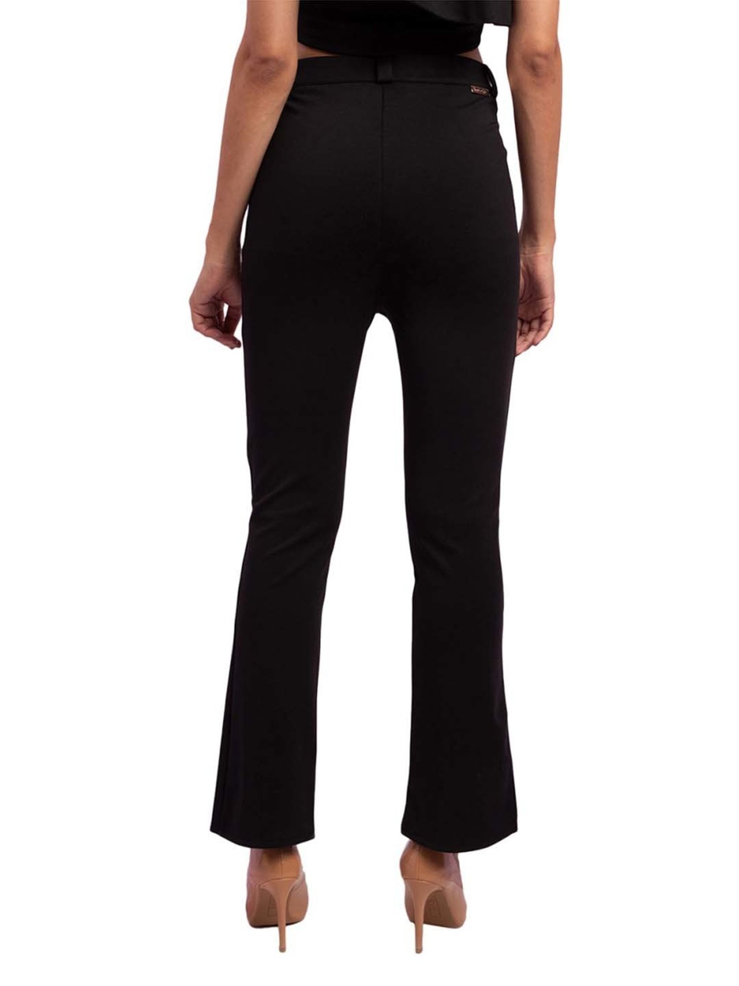 KENDALL + KYLIE Black Mid Rise Bootcut Pants
