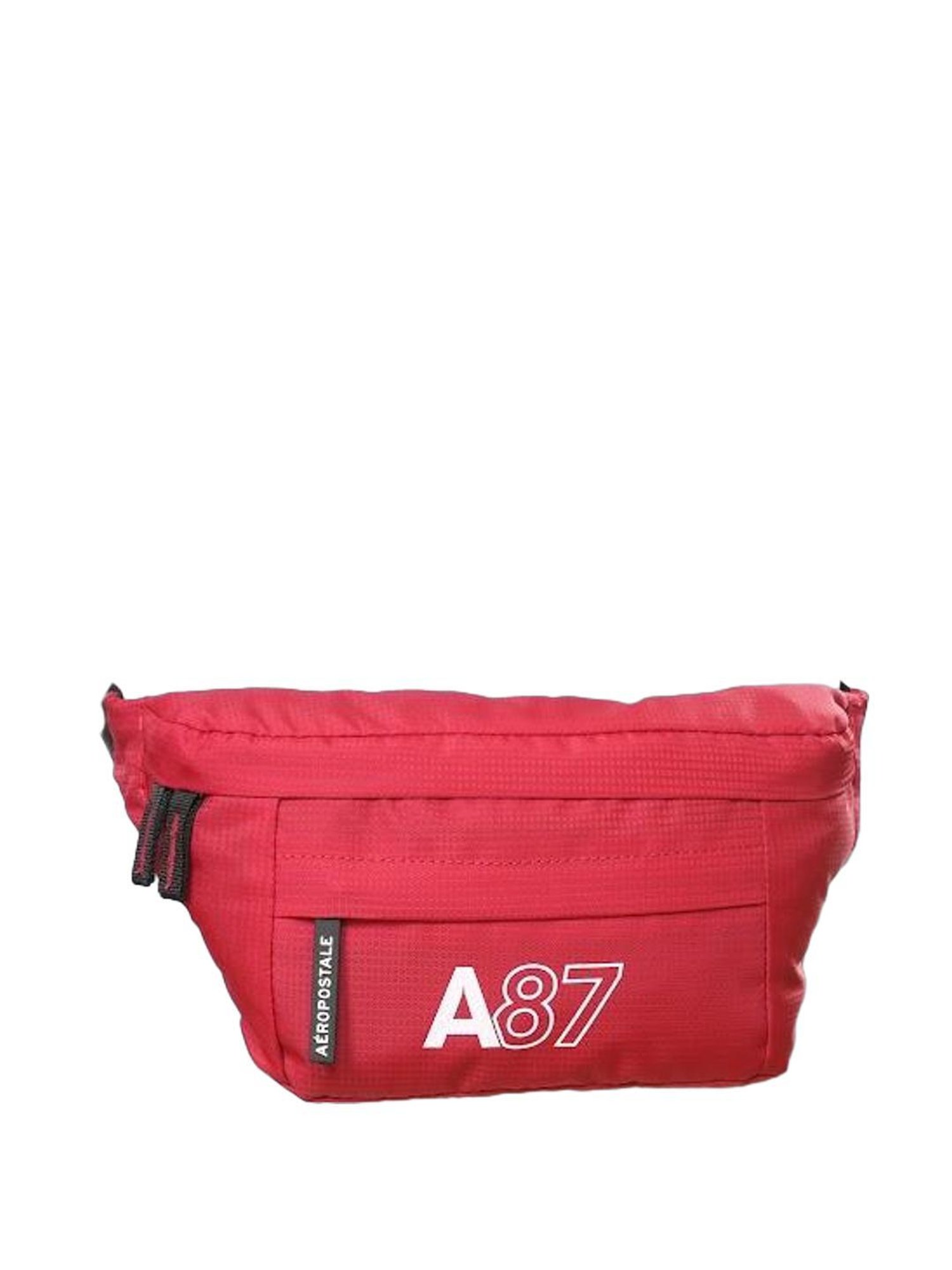 Aeropostale Oliver Red Polyester Printed Waist Pouch