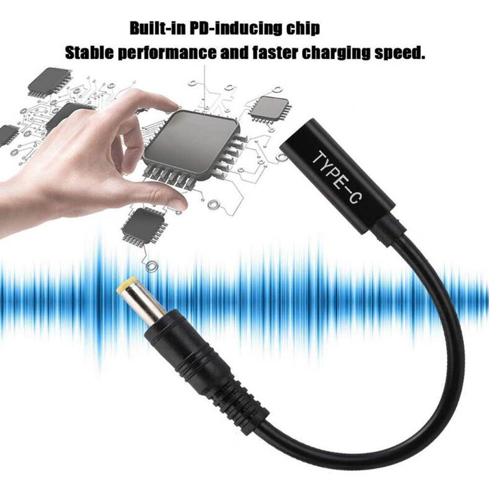 USB 3.1 Type C USB C Laptop Charger Power Adapter Converter USB Type C Female to 5.5*2.5mm DC Plug Jack for Asus Acer Lenovo Notebook Laptop Chargers