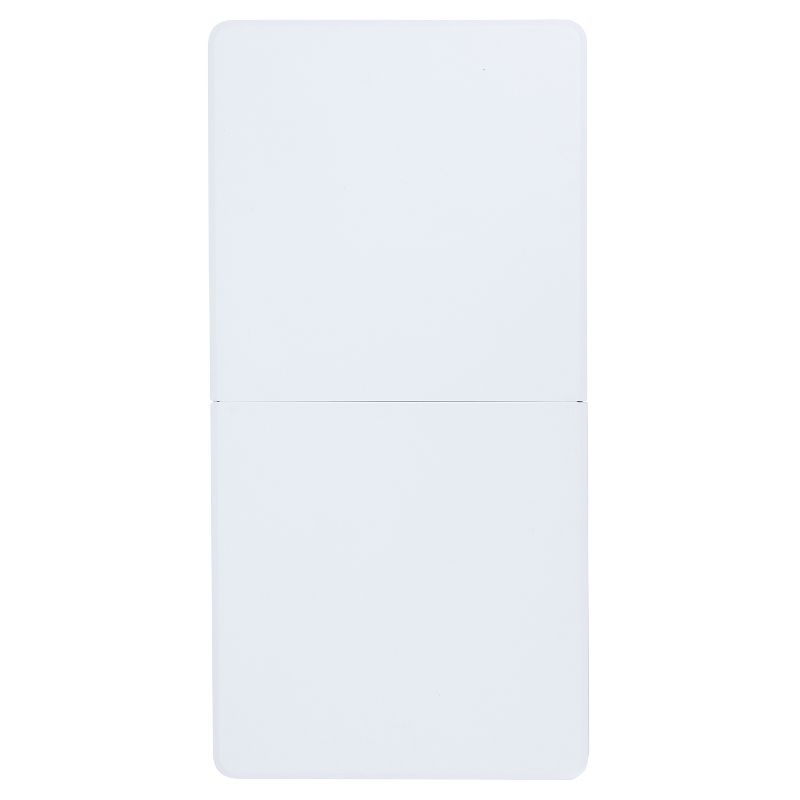 Emma and Oliver 4-Foot Height Adjustable Bi-Fold Granite White Plastic Folding Table with Handle