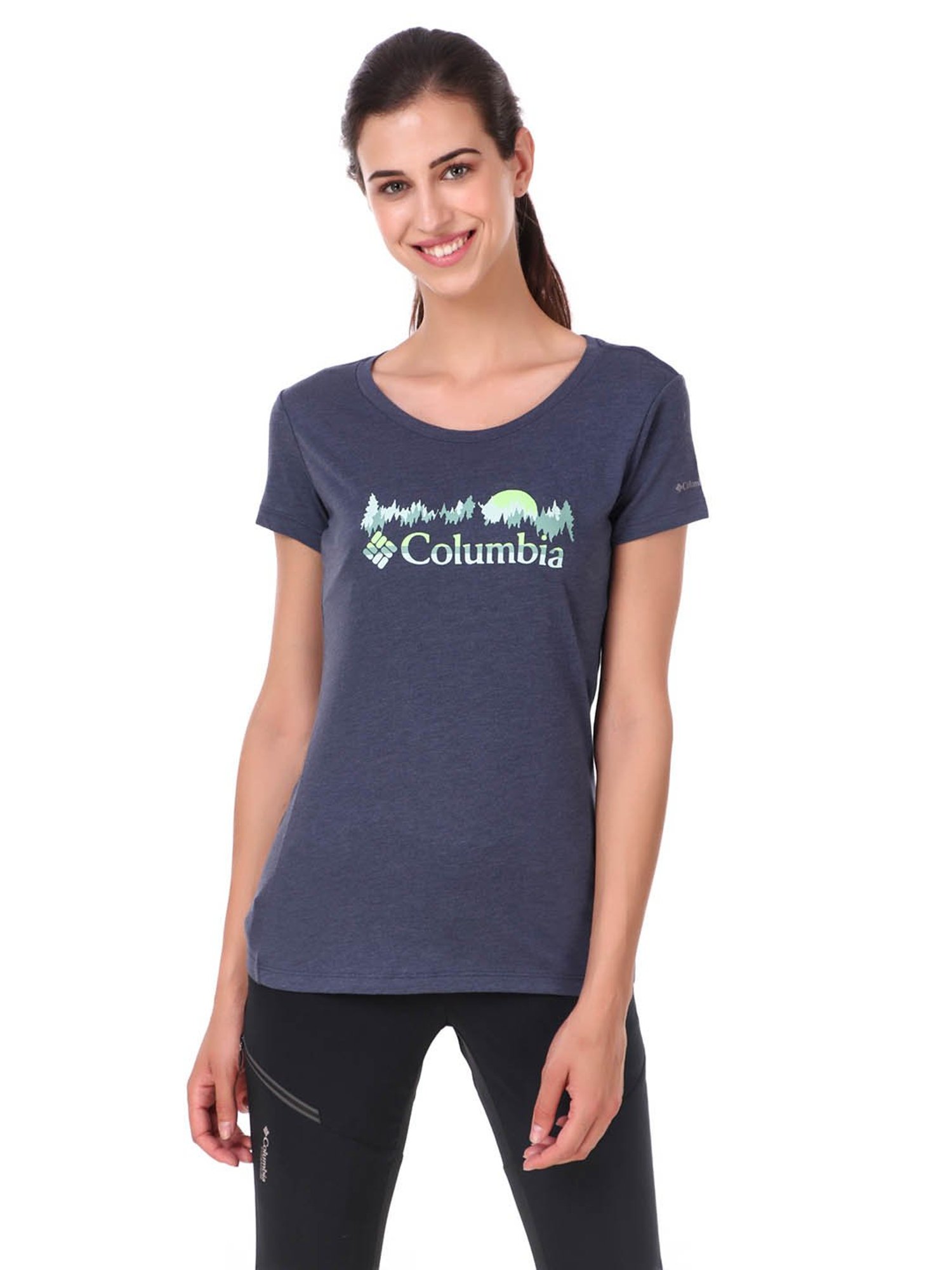 Columbia Navy Daisy Days SS Graphic T-Shirt