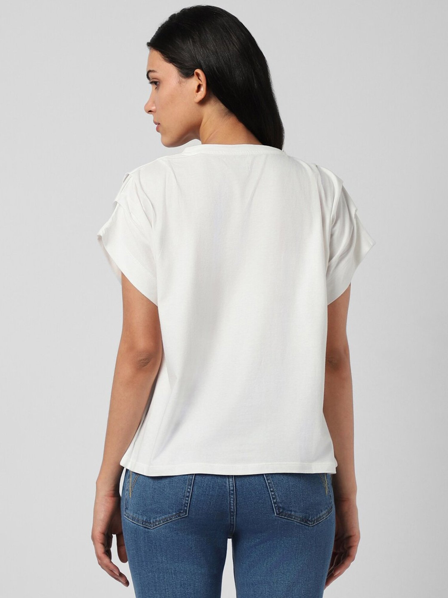 Van Heusen White Regular Fit Top