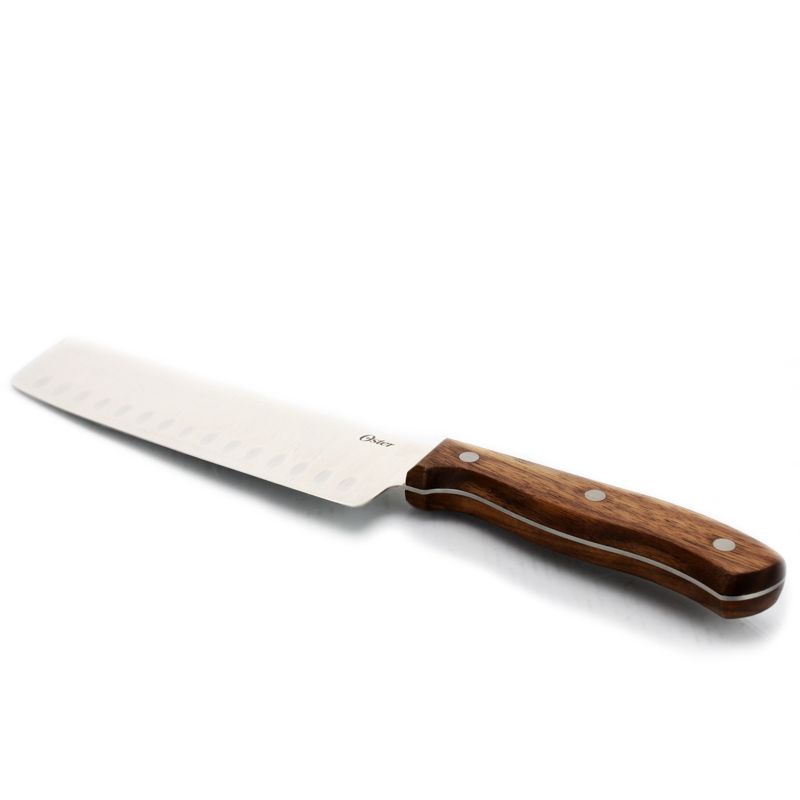 Oster Whitmore 14 Piece Stainless Steel Blade Cutlery Set with Walnut Handle