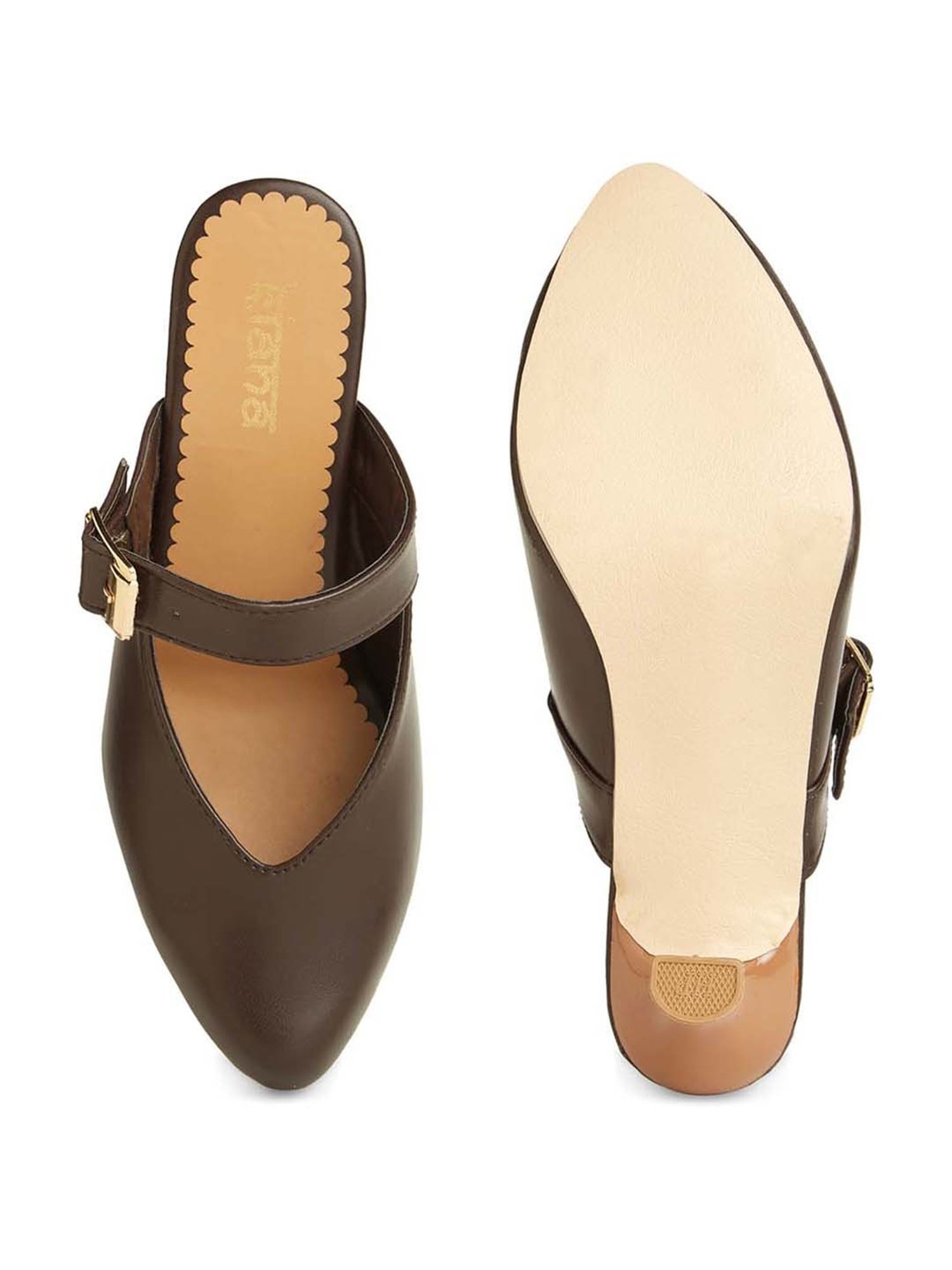 Kiana Women's Choco Brown Mule Shoes